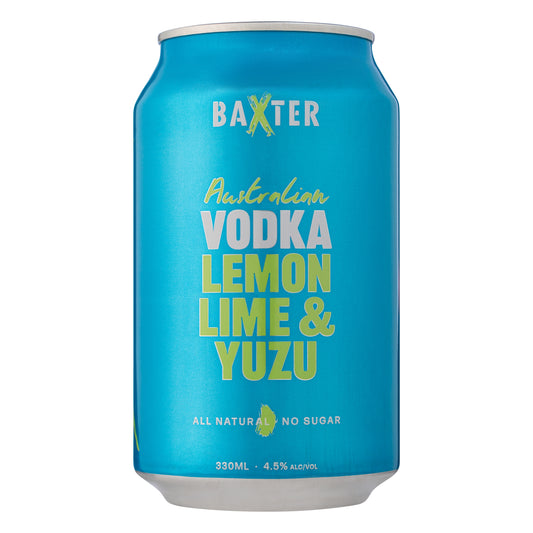 Baxter Vodka Lemon Lime & Yuzu Case (24 pack)