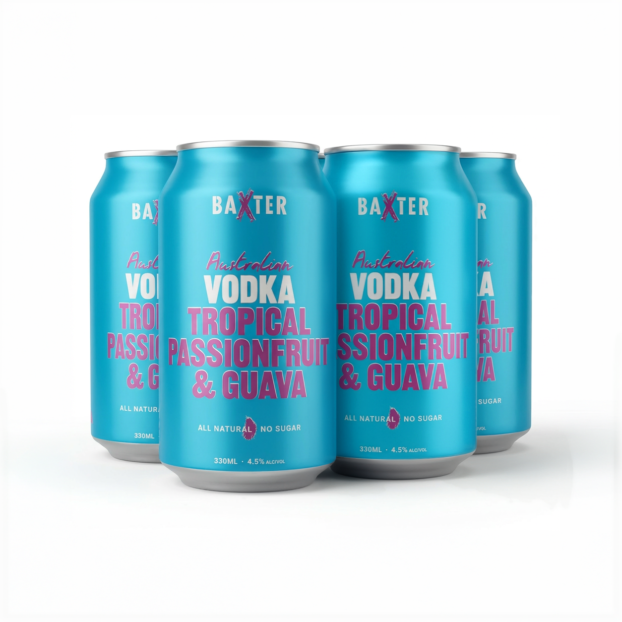 Baxter Vodka Tropical Passionfruit & Guava (4 pack)